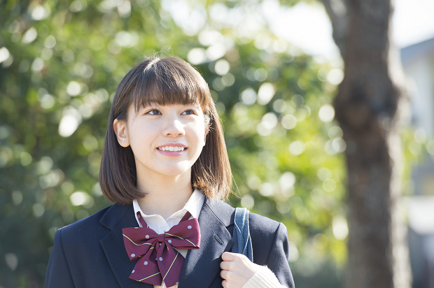 日本開學日 女高生