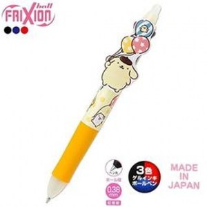 Frixion Ball 3熱隱形墨水可擦情書筆 摩術筆 摩術擦擦筆 圓珠筆 ball pen-Sanrio布甸狗Pom Pom Purin 特殊隱形墨水設計榮獲日本Good Design Award