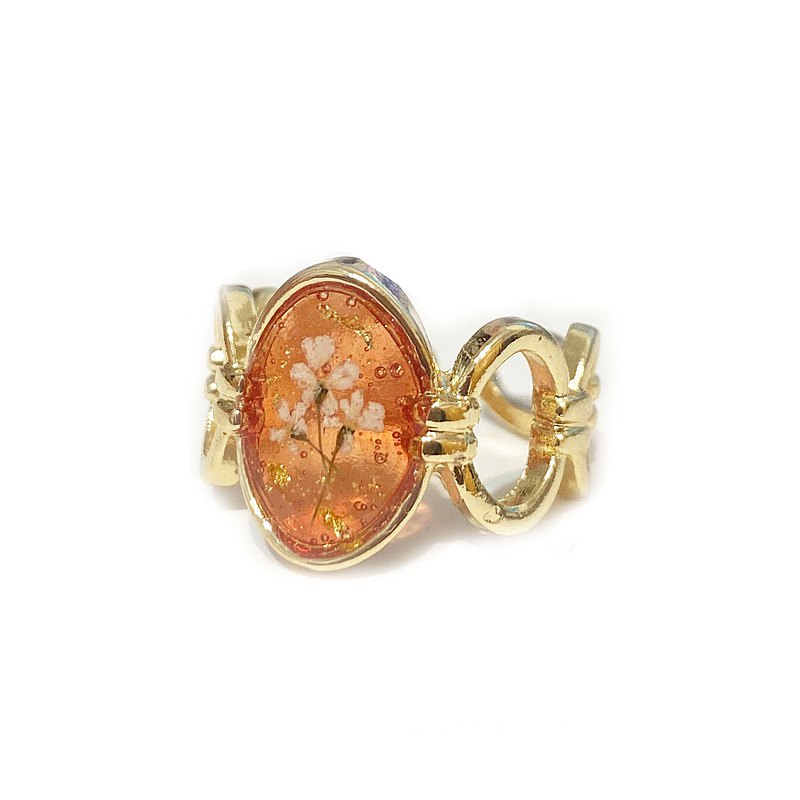 日本樹脂花朵戒指