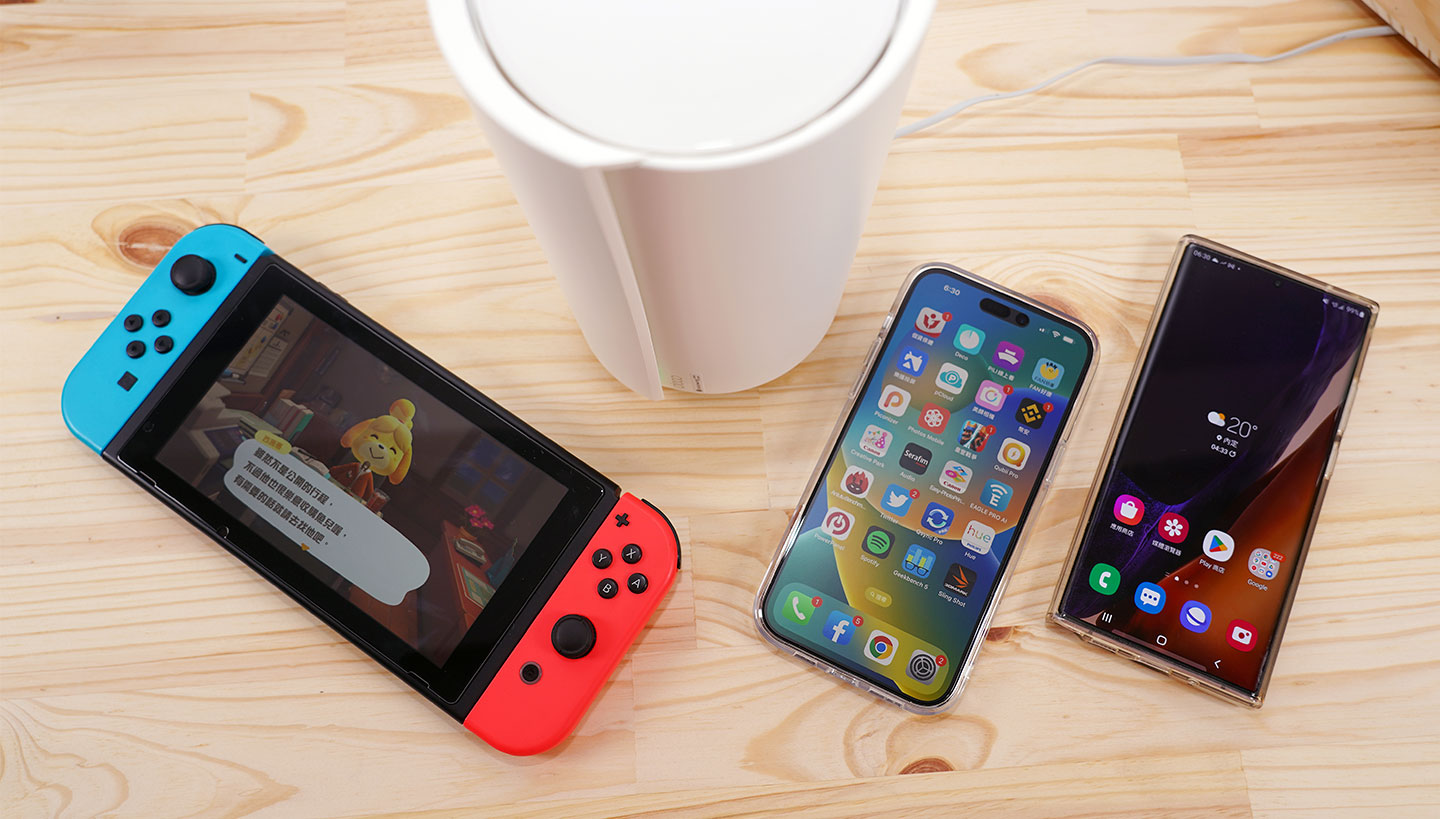 面對眾多行動裝置同時連線的高負載，TP-Link Deco X95 也能最佳化網路使用的體驗。