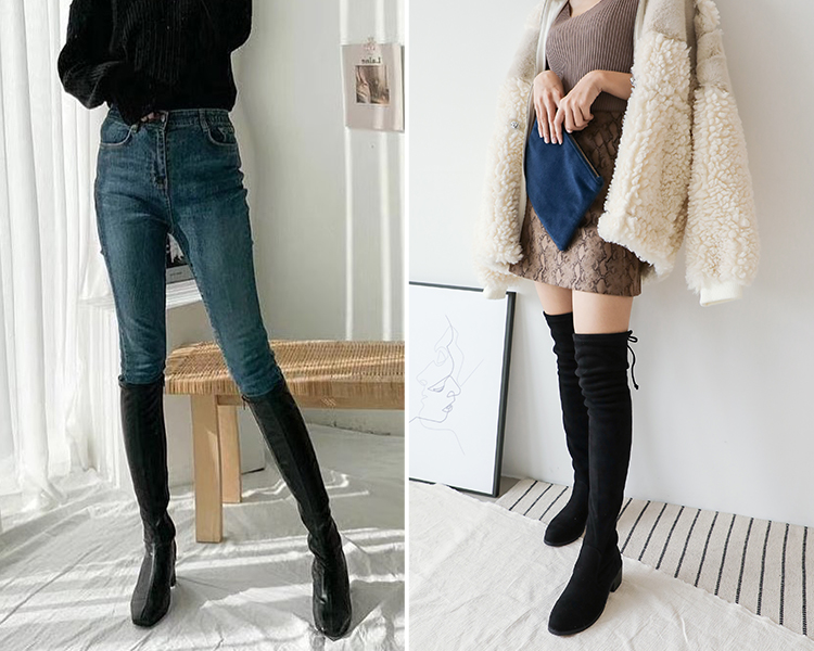 膝上靴 膝上靴穿搭 膝上靴推薦 長靴 D+AF
