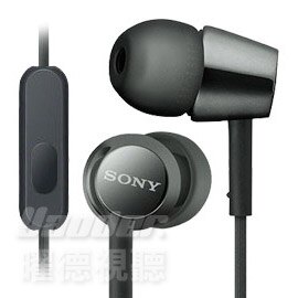 【曜德】SONY MDR-EX155AP 黑 細膩金屬 耳道式耳機 線控MIC ★ 免運 ★ 送收納盒 ★