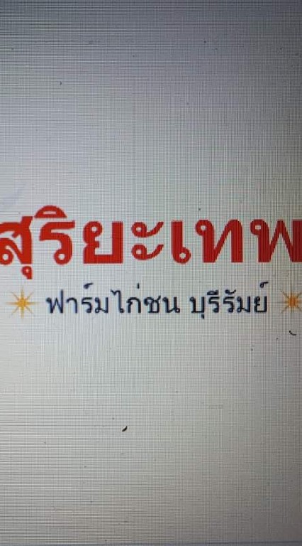 ไก่ชนสุริยะเทพฟาร์มไก่ชนบุรีรัมย์ (แบ่ง ขาย พูดคุย ต่อยอด พัฒนา)