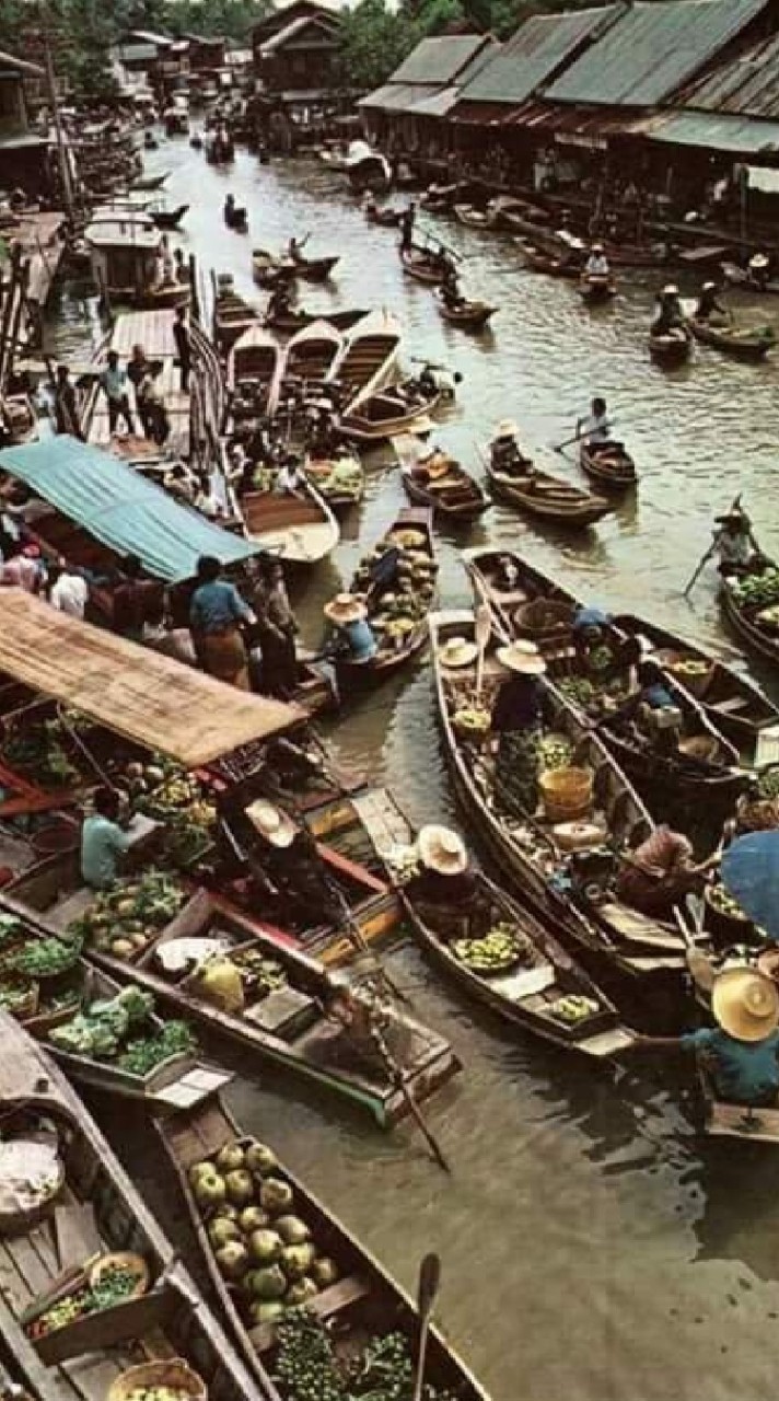 ตลาดน้ำวัดไทร ของดี ของอร่อย ราคาถูก