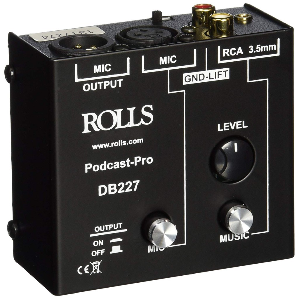 作為控制器(Remote)：DB227除了總音量控制鈕外，其麥克風輸入及音樂輸入還有各自的開關可做切換，讓您在節目live播出時能迅速切換、無縫接軌，配上其輕巧的機身及穩定的XLR平衡輸出，可置於您工