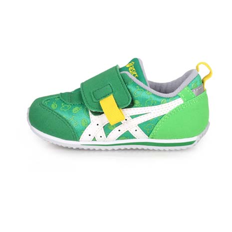 【ASICS】IDAHO SPORTS PACK BABY 男女小童休閒運動鞋 綠白黃14