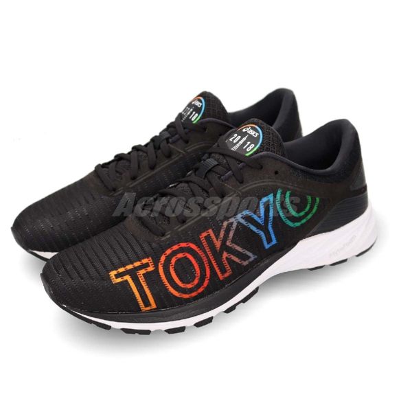 Asics 慢跑鞋 Dyna Flyte 2 Tokyo 黑 彩色 東京馬拉松 輕量避震 運動鞋 男鞋【PUMP306】 T8E2Q9090