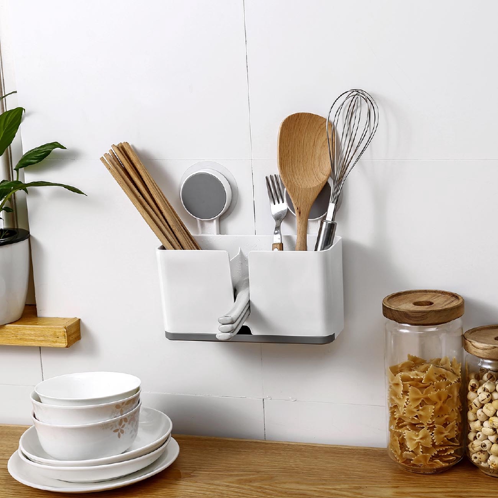 基本信息 品名：多功能廚衛收納架 D4146尺寸：約20.5*7.5*18cm材質：ABS/無痕貼包裝：彩盒毛重：375g出售方式：單個款式：如圖概要：多功能廚衛收納架，無痕貼安裝，不傷牆面，節省空間