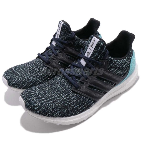 adidas 慢跑鞋 UltraBOOST Parley 灰 藍 白底 運動鞋 環保鞋面材質 男鞋 運動鞋【PUMP306】CG3673