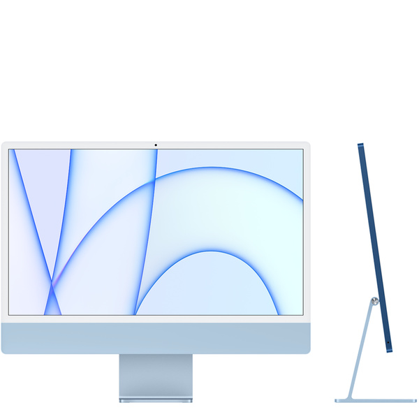 24 吋藍色 iMac 配備 4.5K Retina 顯示器 -