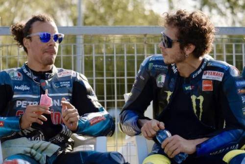 Franco Morbidelli dan Valentino Rossi