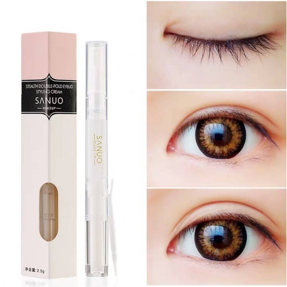 乾燥後的透明色自然隱形無痕跡 3.本產品配有y形棒有助於打造更自然的雙眼皮 產品規格 類型雙眼皮工具 適用人群適合單眼皮 內雙或雙眼皮輪廓不理想的人群 淨含量 :2.5克 保質期2022.07.01 