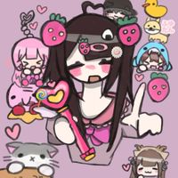 ロブロのにゃご、おにぎり、カービィ、わんちゃん、キーホルダーのお話グループ
