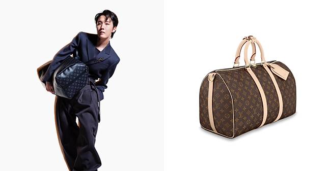 LV旅行袋會是下一個IT Bag？BTS j-hope最新形象照曝光，炒熱老花款挑戰