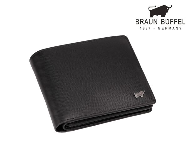 【全新品公司貨】BRAUN BUFFEL 德國小金牛 男短皮夾【寧寧小舖/台中30年老店】BF329-318-1