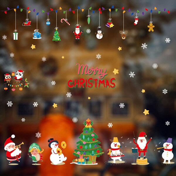Loxin 壁貼 聖誕雪人歡慶會 聖誕佈置 裝飾 牆貼 無痕壁貼 壁貼紙 背景貼【BF1520】