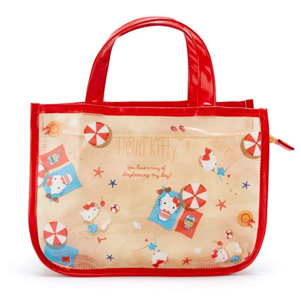 【Hello Kitty凱蒂貓防水手提袋】凱蒂貓 HelloKitty 防水手提袋 日本正版 該該貝比日本精品 ☆