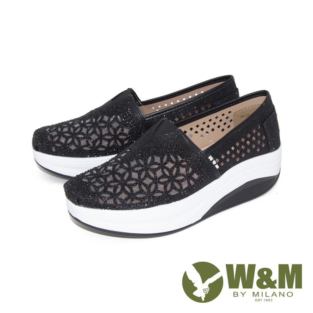 #W&M #女鞋 #Bounce #亮鑽 #縷紗 #彈力 #厚底 #增高鞋◎ 訂購注意 ◎如有急件建議選購宅配出貨超商取貨皆需調轉貨天數約7~10天唷!商品尺碼：■正常 □偏大一碼 □偏小一碼(商品特