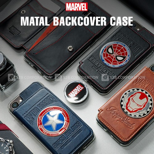 MARVEL 卡夾口袋 插卡軟殼 手機殼│iPhone 6 6S 7 8 Plus X XS MAX XR│z8875