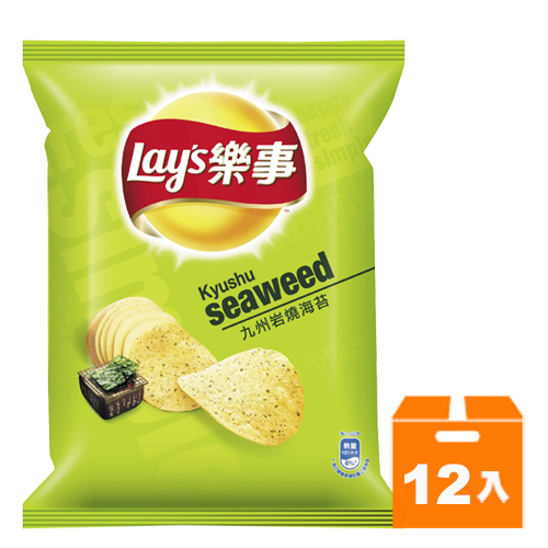 Lay＇s 樂事 九州岩燒海苔味 洋芋片 75g (12入)/箱