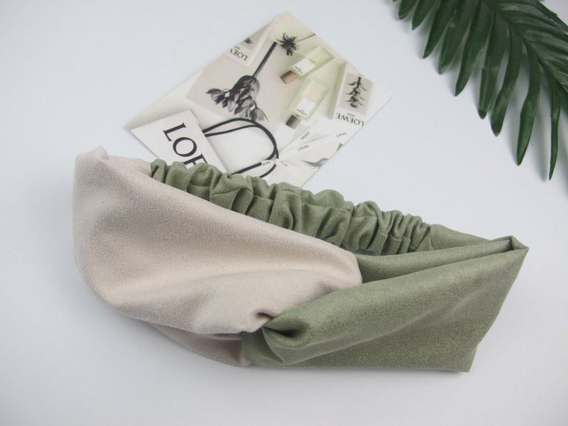 麂皮髮帶/手工髮帶/交叉髮帶/鬆緊髮帶