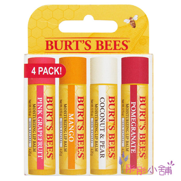 Burts Bees Superfruit Lip Balms 4瓶裝護唇膏 每瓶 4.25g