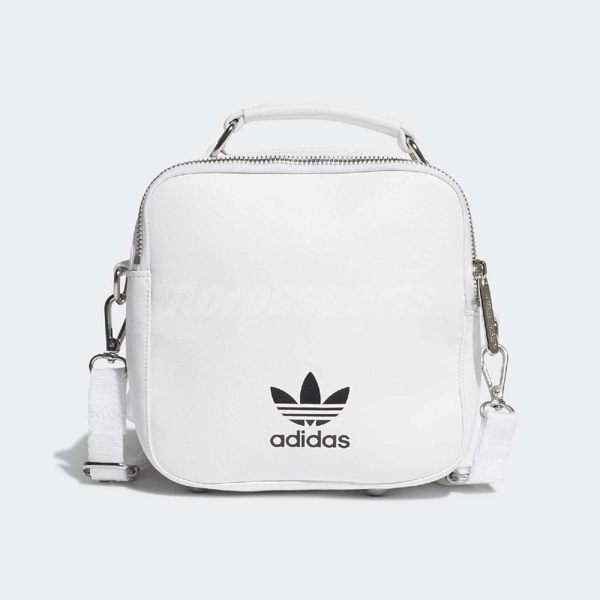 adidas 後背包 Originals Backpack 白 黑 女款 仿皮革 逛街搭配 【PUMP306】 DV0221