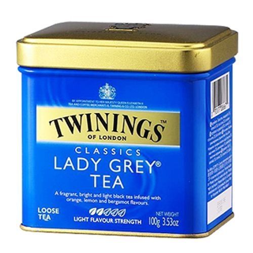 英國《TWININGS 唐寧》LADY GREY TEA 經典皇室御用仕女伯爵茶 100g/罐
