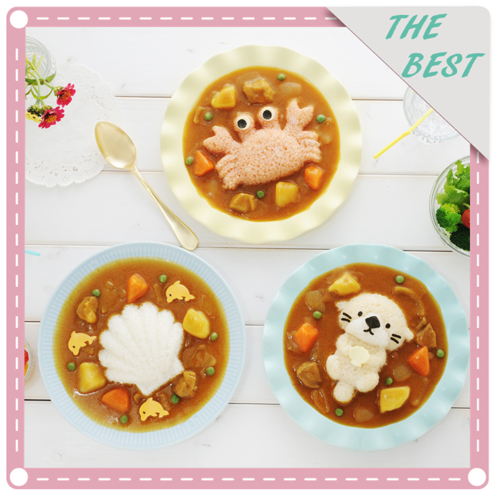 不同菜色多樣變化讓孩子期待吃飯 假日親子diy必備增加親子互動樂趣 商品重量約105g 商品產地中國 商品尺寸 海獺模約13*10cm 螃蟹模約13.5*8.5cm 貝殼模約10.5*10cm 壓花板