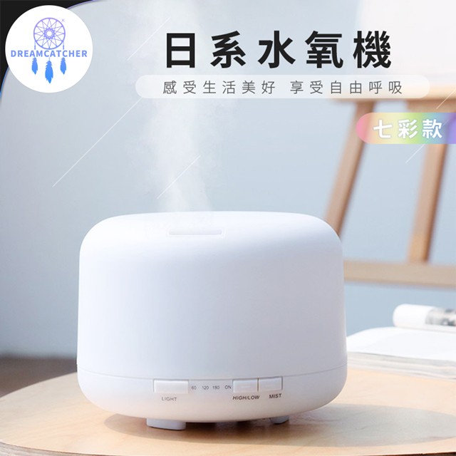 500ml│大容量│安靜無聲．細緻冷霧 – 2.4兆聲波霧化，不須加熱 ．香薰安神 – 保留精油分子，散發香氣 ．天然精油 – 英國進口 Aromania ．加濕除菌 – 增加負離子，淨化空氣 ．安靜