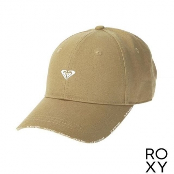 百分之百舒適純棉極簡單色ROXY LOGO 刺繡圖案六片式圓弧造型後方可調整