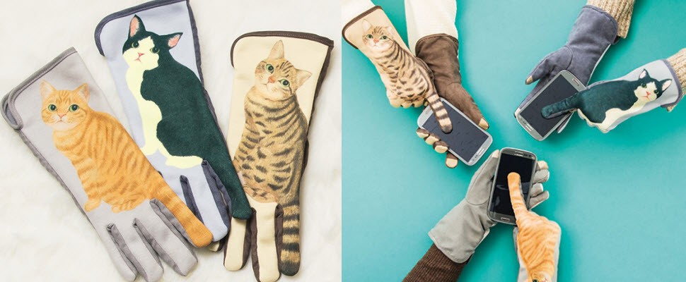 超級可愛！只要手指動一動，貓尾巴就搖擺囉～