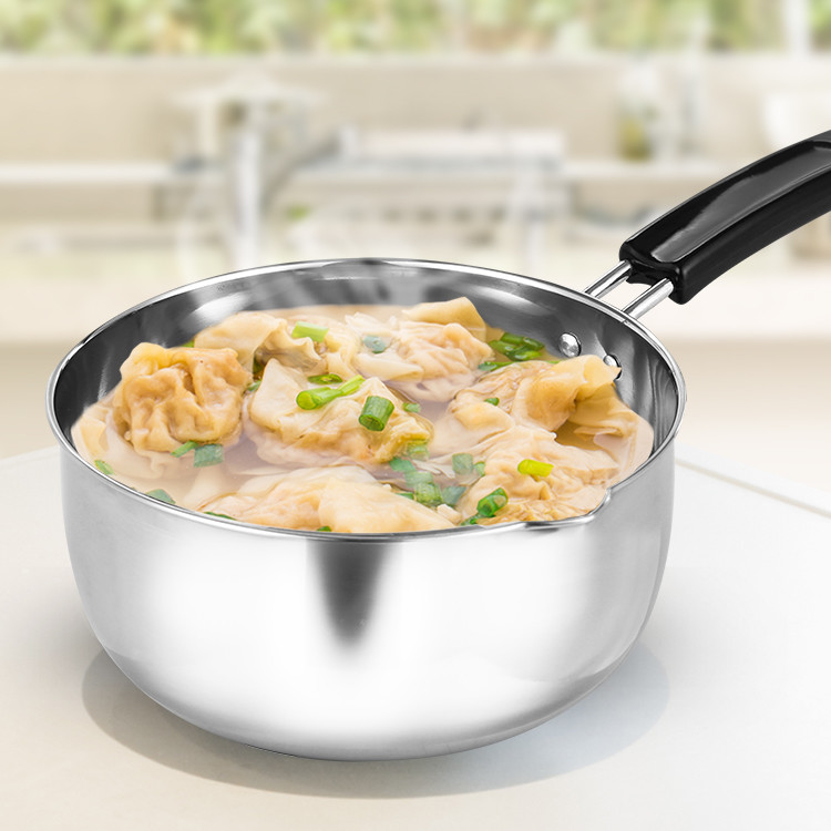 ＜產品規格＞ HIKARI日光生活-H1255-304不鏽鋼單把湯鍋18cm-1組 產品規格：內徑18CM厚0.045CM 產品材質：304不鏽鋼 重量：260G 容量：1730.CC 入數：1組入 