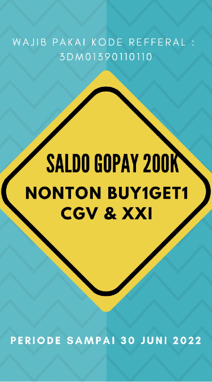 SALDO GOPAY 200K + NONTON BUY1GET1 CGV XXI OpenChat