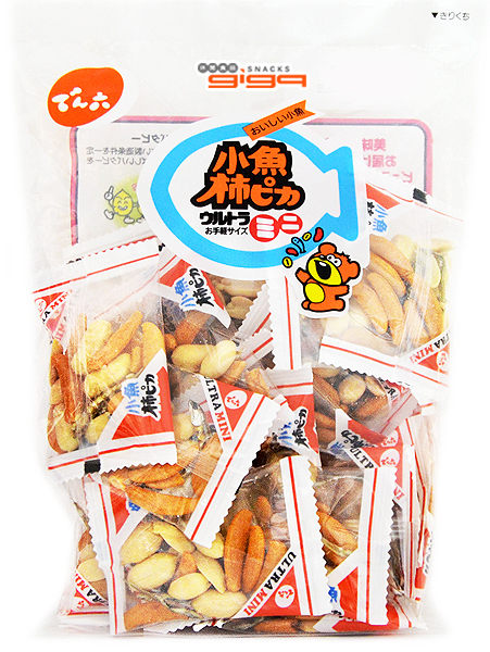 【吉嘉食品】日本 天六小魚柿餅/柿種餅 1包10入110元，日本進口，另有龜田柿種米果{4901930046556}[#1]