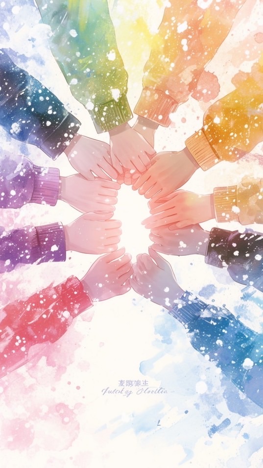 ✨🌈💫虹色の笑顔           〜楽し仲間集う空の下～