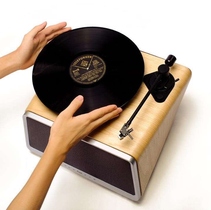 留聲機 黑膠機嘿喲音樂hym-seed黑膠唱片機藍牙音響黑膠LP電唱機留聲機