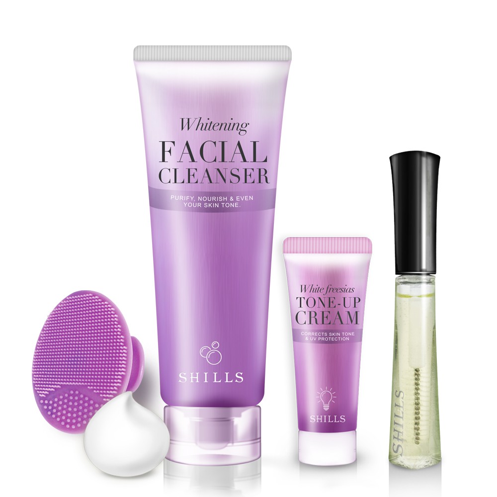 商品組合 : 潤白濾鏡洗顏泥清潔組+抗UV美白濾鏡小素顏霜+睫毛修護精華商品說明 : 素顏霜 : 無妝感 / 瞬美顏 / 抗UV / 飄淡香這一瓶＝真保養＋偽底妝早上來不及整妝出門？一抹容光煥發，邁出