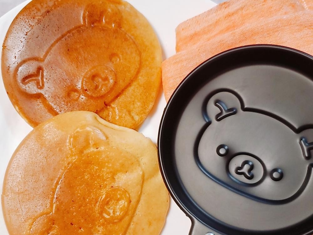 すごい付録 リラックマのパンケーキお家でできる 専用パンで作ってみたよ