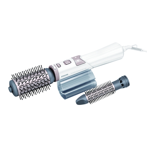 有效呵護秀髮雙動向自動上捲功能可自由選擇左捲或右捲。50mm髮捲配件採用天然豬鬃毛，對髮質特別呵護不傷髮，可創造自然蓬度捲髮造型或把豐盈髮量。30mm髮捲為伸縮髮捲，可調整齒梳長度，可做出捲度明顯的浪