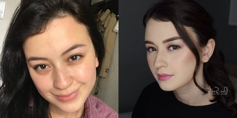 Penampilan 10 Aktris Sinetron Pakai Vs Tanpa Makeup Manglingi Brilio Net Line Today