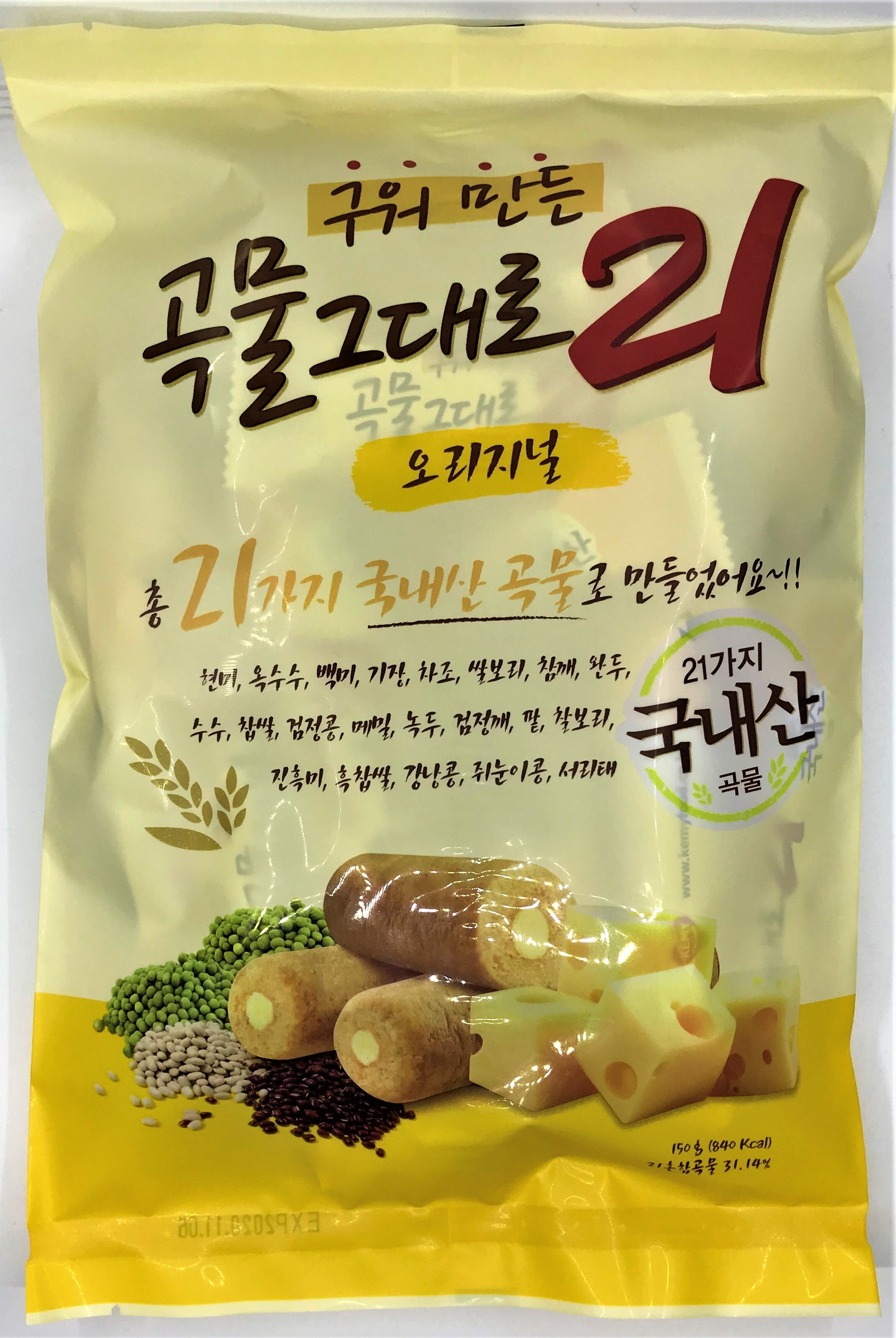 [哈日小丸子]韓國21穀物卷餅-起司風味(150g)