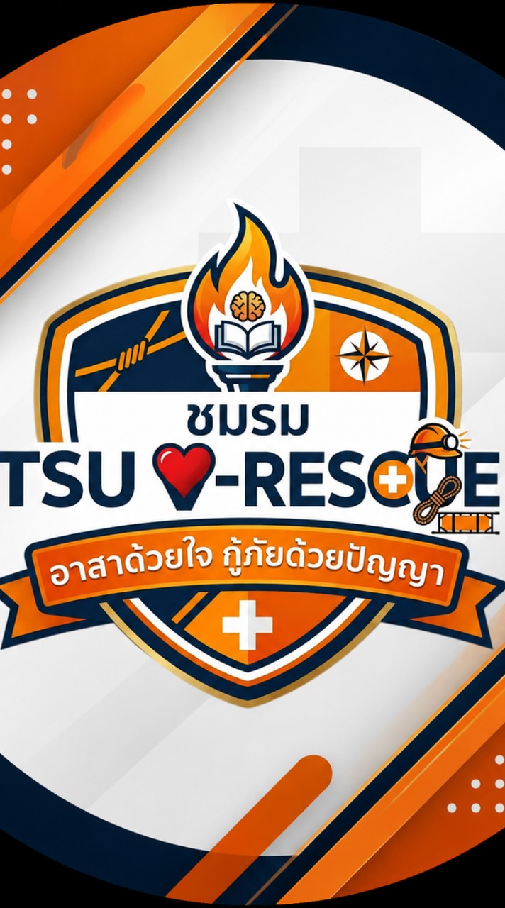 ชมรมTSU V-RESCUE อาสาด้วยใจ กู้ภัยด้วยปัญญา