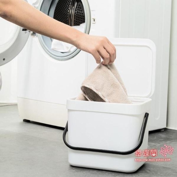 洗衣籃 掛壁式收納桶浴室髒衣服收納筐日式塑料髒衣籃簍密封髒襪子收納桶T 3色