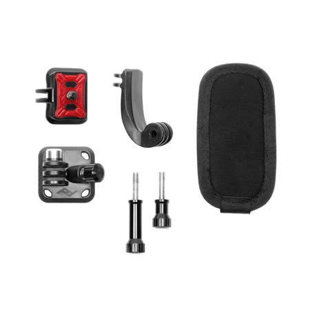 架設GoPro或是運動型攝影機等小型相機，適用於重機、衝浪、滑雪、自行車等等極限運動紀錄