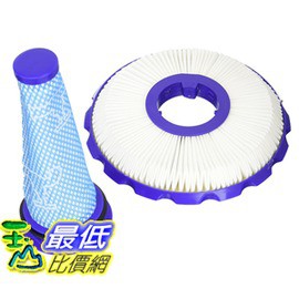 [106美國直購] 濾網 Dyson DC50 HEPA Post Filter Washable Pre Filter Kit Part 965081-01 965080-01 By Aqua Gr