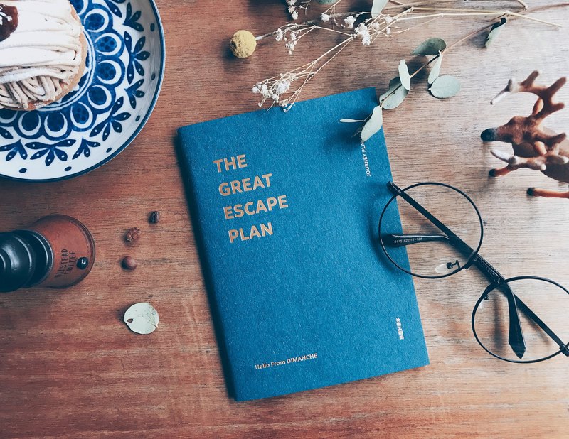 迪夢奇 鋼鋼好系列 - 純粹款 - 旅遊計畫本[純粹藍]