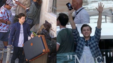 《蜘蛛人2：離家日》同學們一起現身威尼斯拍攝 湯姆荷蘭熱情與粉絲揮手太可愛！