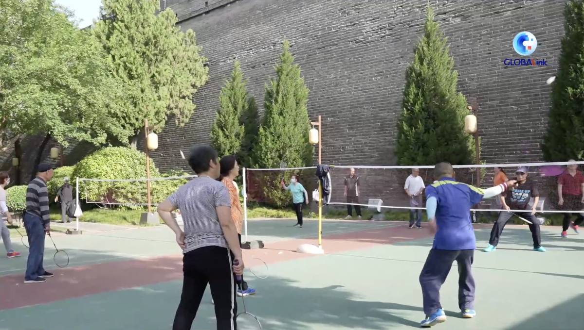 globalink-chinese-people-stay-fit-under-ancient-city-wall-xinhua