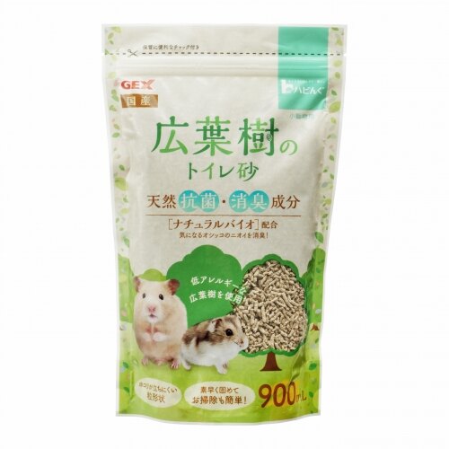 日本 GEX 闊葉樹紙砂 900ml 倉鼠用 浴廁砂 寵物鼠 天竺鼠 刺蝟 銀狐 黃金鼠 三線鼠 倉鼠